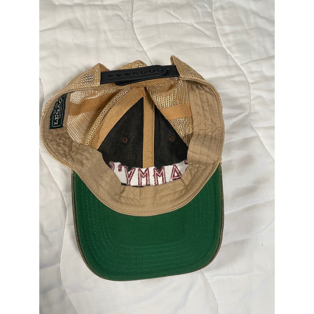 Legacy Sammy's Artisinal Sandwiches Trucker Hat Brown Tan Mesh Snapback Cap - Picture 2 of 3